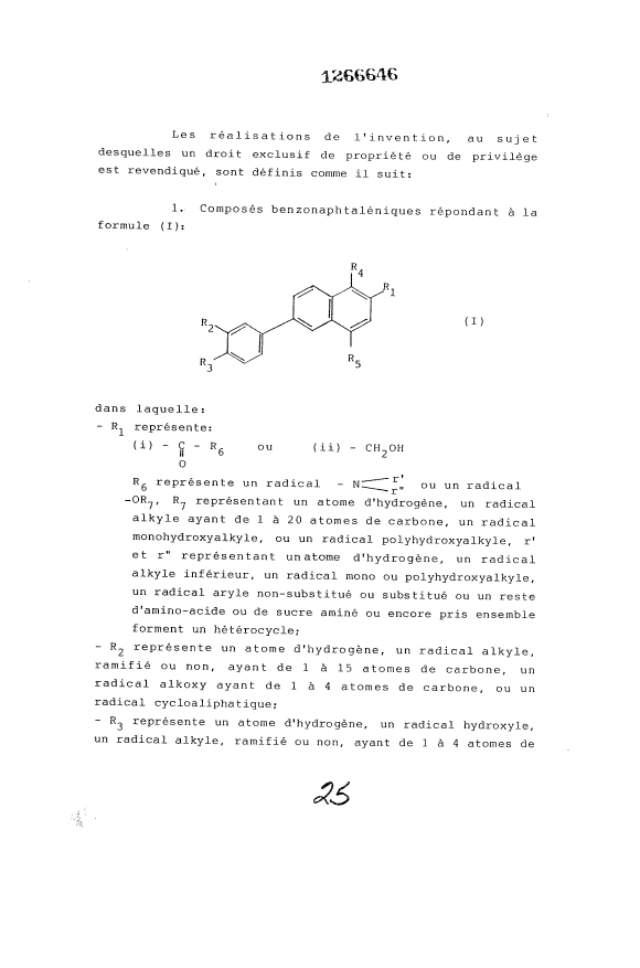 Canadian Patent Document 1266646. Claims 19921213. Image 1 of 9