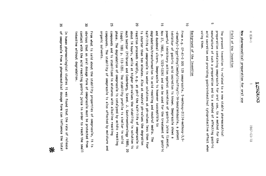 Canadian Patent Document 1292693. Description 19921230. Image 1 of 32