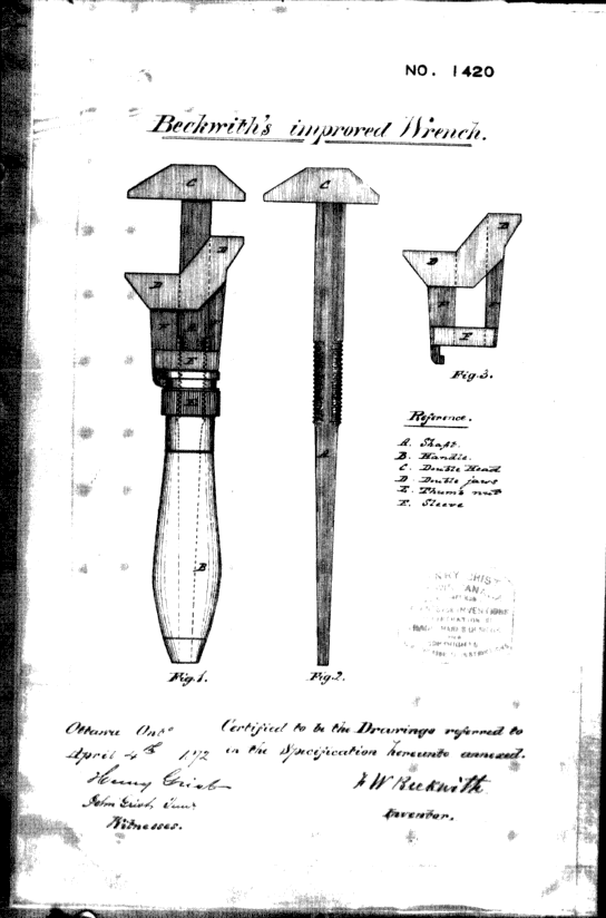 Canadian Patent Document 1420. Drawings 20130713. Image 1 of 1