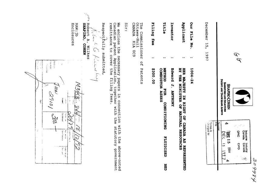 Canadian Patent Document 2224901. Assignment 19971215. Image 1 of 3