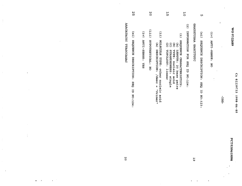 Canadian Patent Document 2239733. Description 19991216. Image 166 of 166