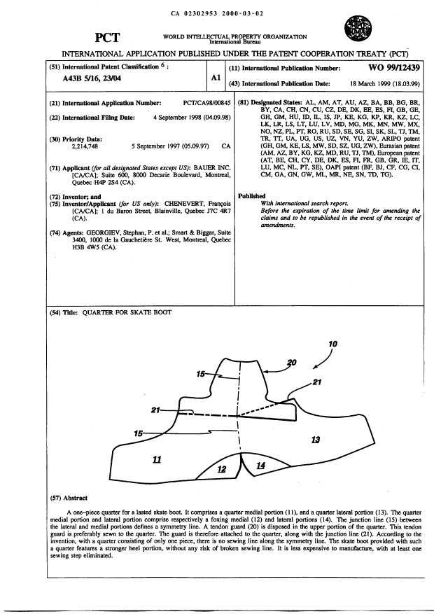 Canadian Patent Document 2302953. Abstract 19991202. Image 1 of 1