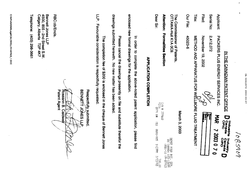 Canadian Patent Document 2412072. Correspondence 20021207. Image 1 of 10