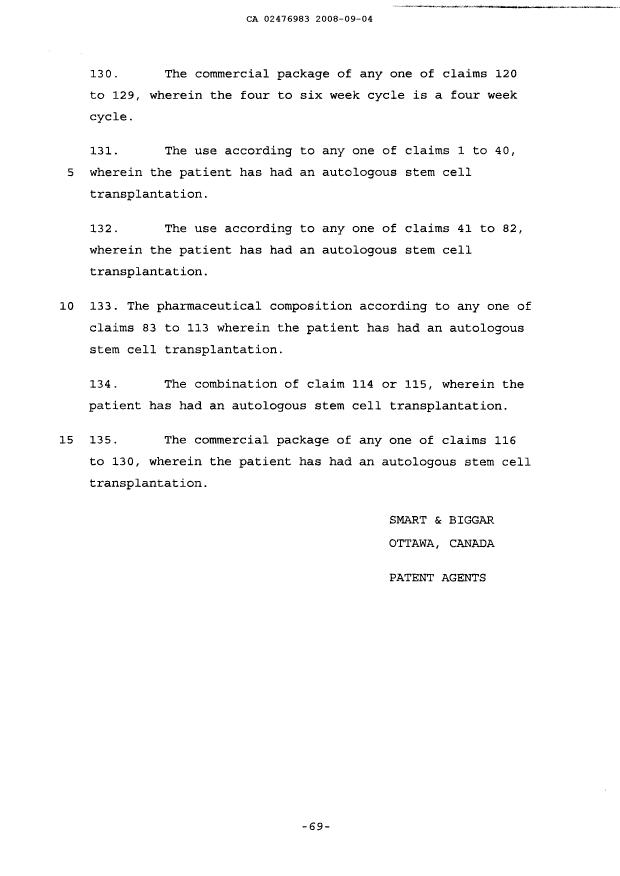 Document de brevet canadien 2476983. Poursuite-Amendment 20071204. Image 26 de 26