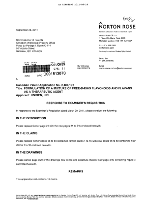 Canadian Patent Document 2484192. Prosecution-Amendment 20101229. Image 1 of 14