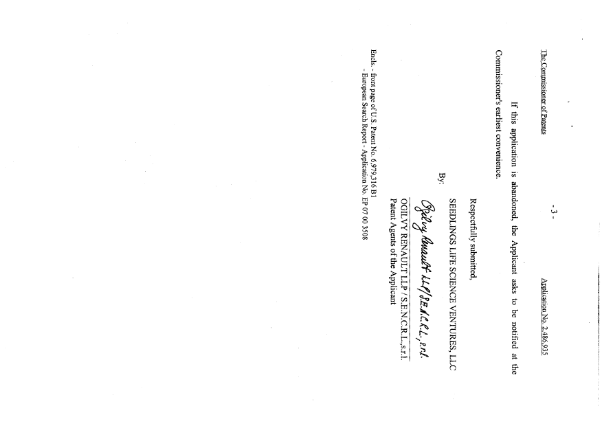 Canadian Patent Document 2486935. Prosecution-Amendment 20071215. Image 3 of 3