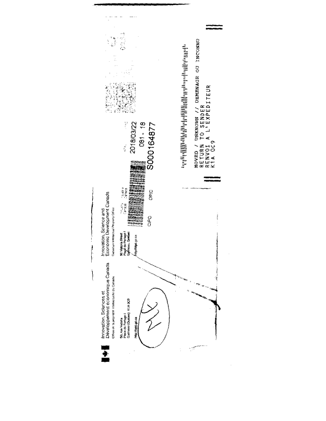 Canadian Patent Document 2493352. Returned mail 20180322. Image 2 of 2