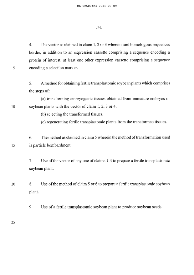 Canadian Patent Document 2502424. Prosecution-Amendment 20110809. Image 3 of 3