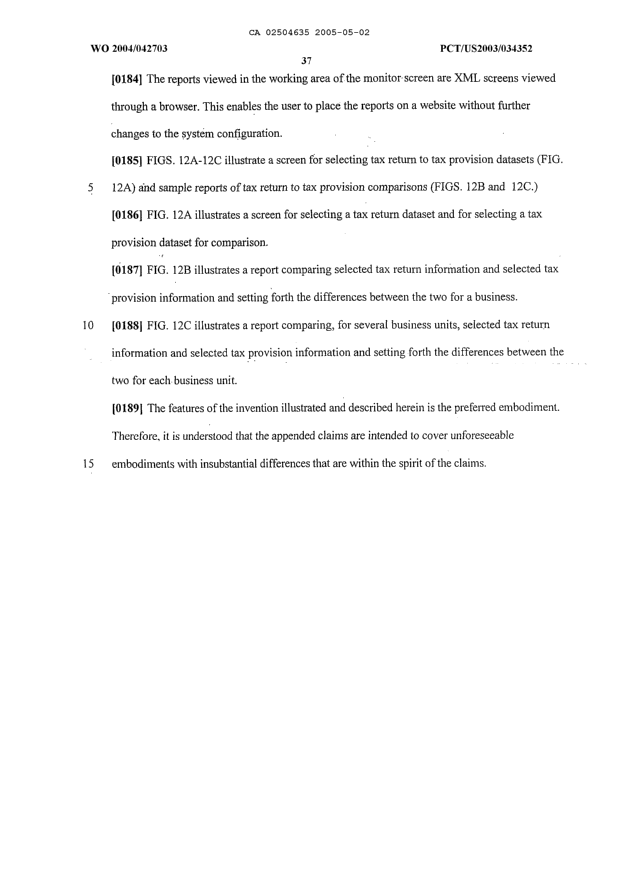 Canadian Patent Document 2504635. Description 20041202. Image 37 of 37