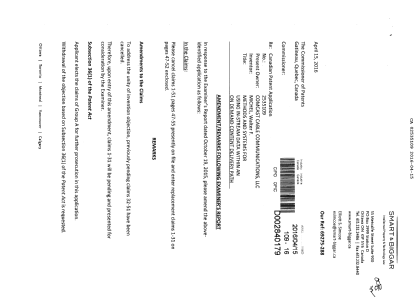 Document de brevet canadien 2535109. Poursuite-Amendment 20151215. Image 1 de 8