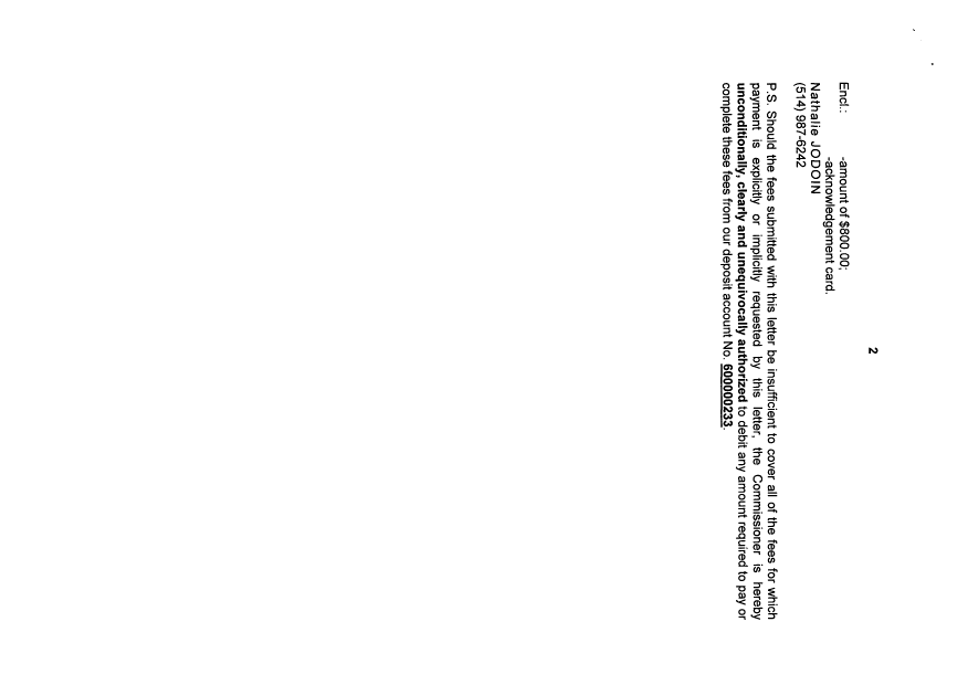 Document de brevet canadien 2541846. Poursuite-Amendment 20081219. Image 2 de 2