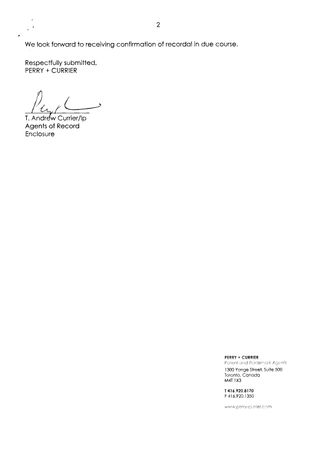 Document de brevet canadien 2551557. Cession 20071213. Image 2 de 7