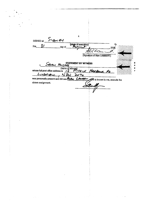 Document de brevet canadien 2551557. Cession 20071213. Image 7 de 7