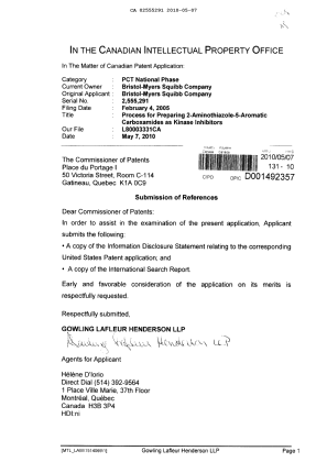 Canadian Patent Document 2555291. Prosecution-Amendment 20091207. Image 1 of 1