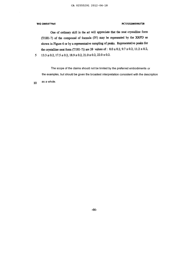 Document de brevet canadien 2555291. Poursuite-Amendment 20111218. Image 16 de 16