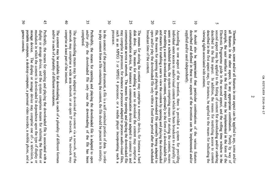 Document de brevet canadien 2571659. Description 20131217. Image 2 de 108