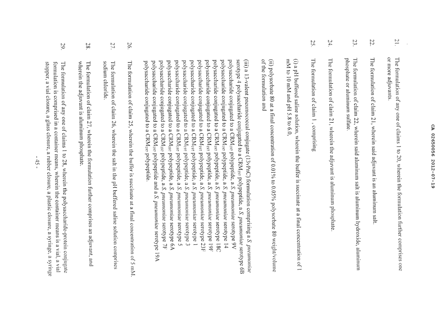 Document de brevet canadien 2650056. Revendications 20111219. Image 3 de 4