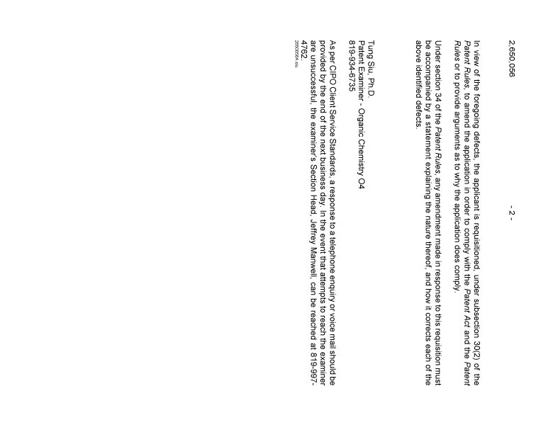 Canadian Patent Document 2650056. Prosecution-Amendment 20111225. Image 2 of 2