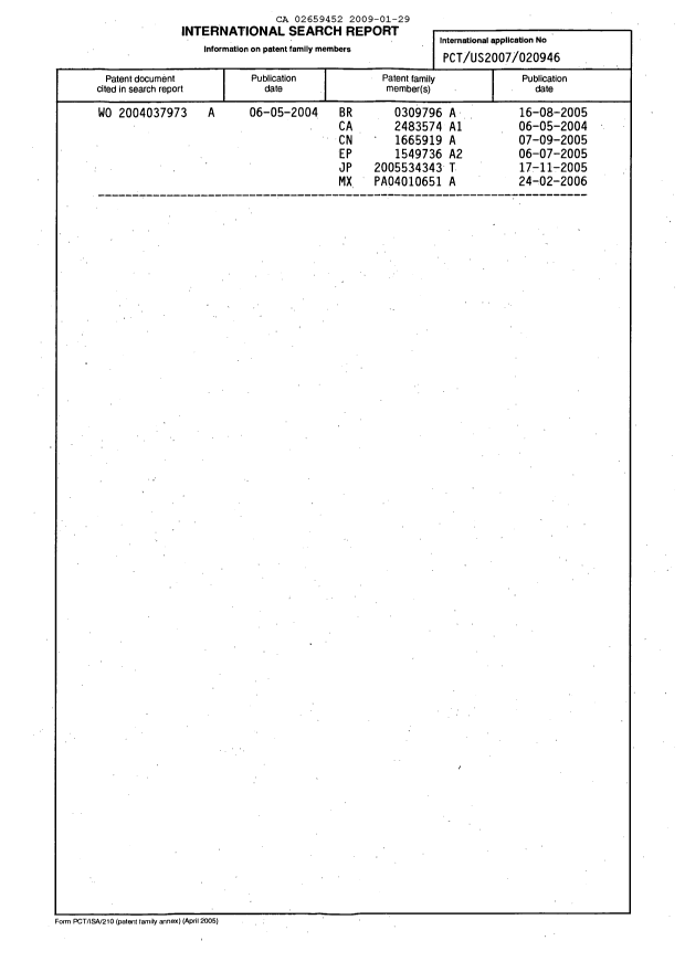 Document de brevet canadien 2659452. PCT 20090129. Image 3 de 3