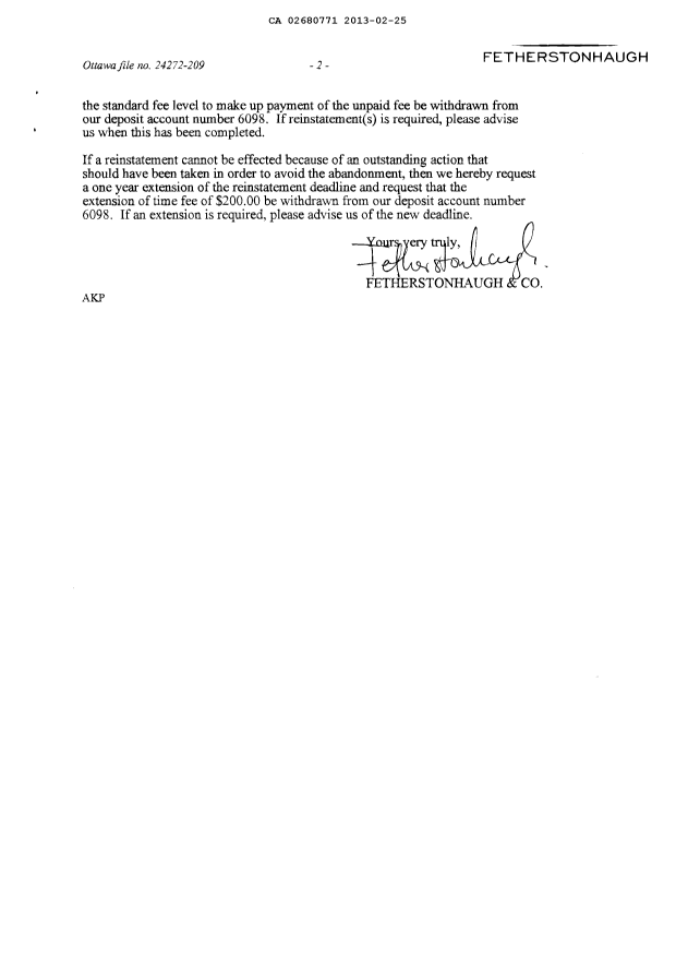 Document de brevet canadien 2680771. Poursuite-Amendment 20121225. Image 2 de 2