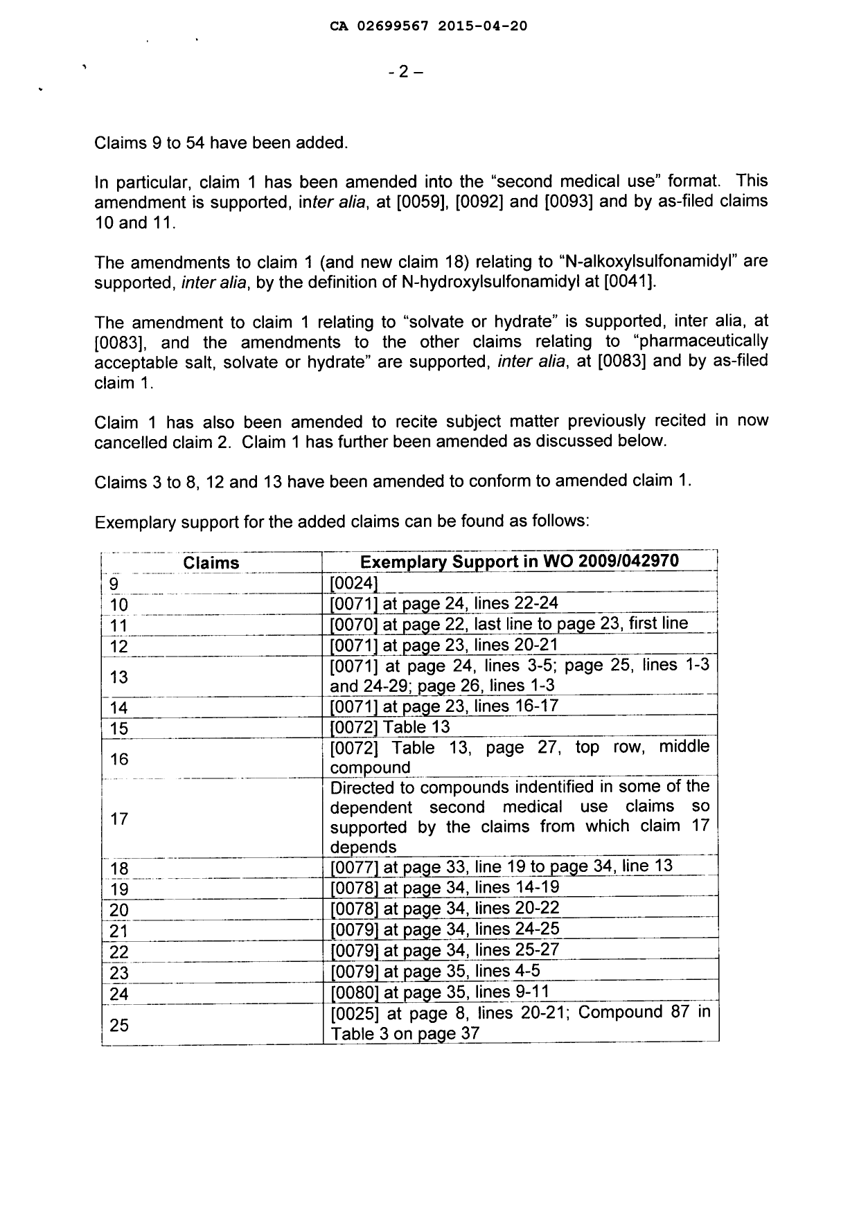 Document de brevet canadien 2699567. Poursuite-Amendment 20141220. Image 2 de 37