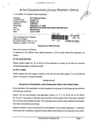 Document de brevet canadien 2699905. Poursuite-Amendment 20151206. Image 1 de 25