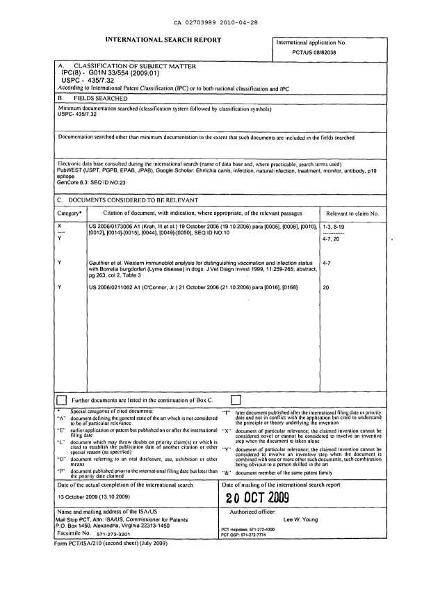 Document de brevet canadien 2703989. PCT 20091228. Image 1 de 3