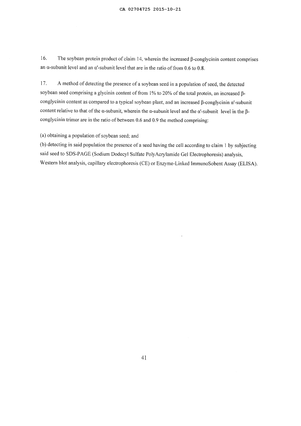 Document de brevet canadien 2704725. Revendications 20141221. Image 3 de 3