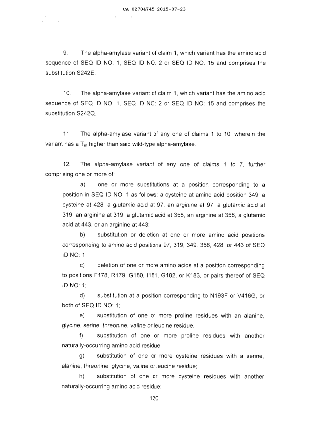 Document de brevet canadien 2704745. Revendications 20141223. Image 2 de 8