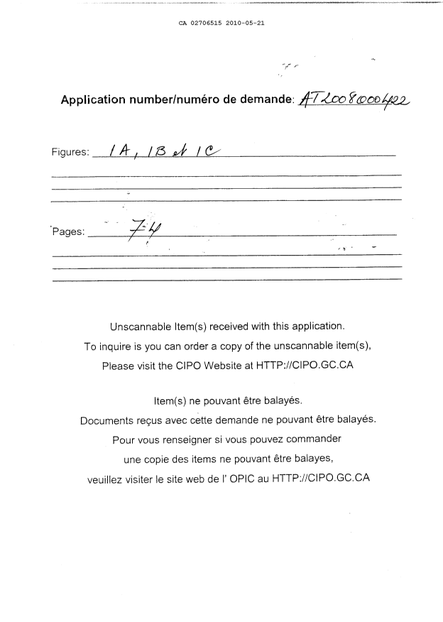 Document de brevet canadien 2706515. PCT 20100521. Image 82 de 82