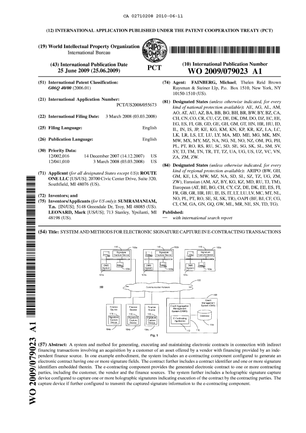 Document de brevet canadien 2710208. Abrégé 20100611. Image 1 de 1