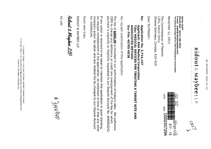 Document de brevet canadien 2714107. Poursuite-Amendment 20121212. Image 1 de 1