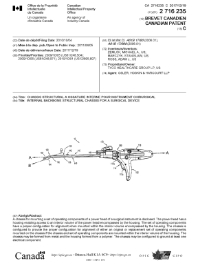 Document de brevet canadien 2716235. Page couverture 20161222. Image 1 de 1
