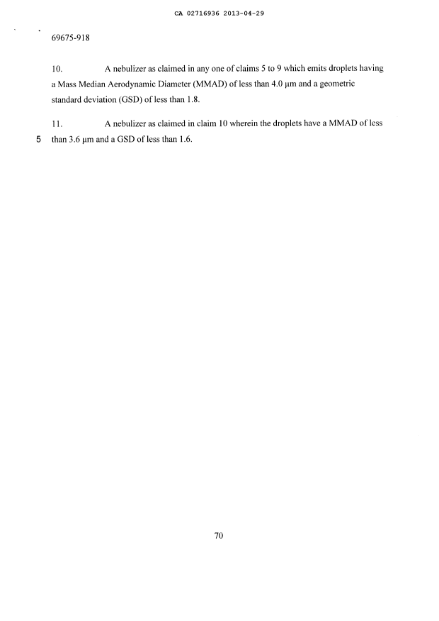 Document de brevet canadien 2716936. Poursuite-Amendment 20121229. Image 7 de 7