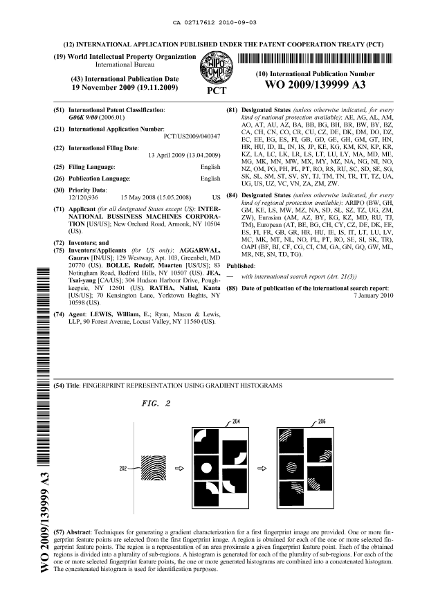 Document de brevet canadien 2717612. Abrégé 20100903. Image 1 de 1