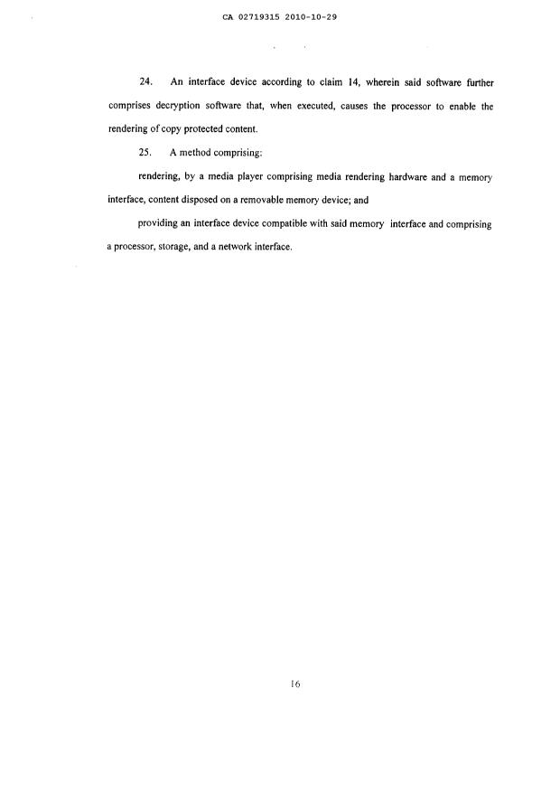 Document de brevet canadien 2719315. Revendications 20091229. Image 4 de 4