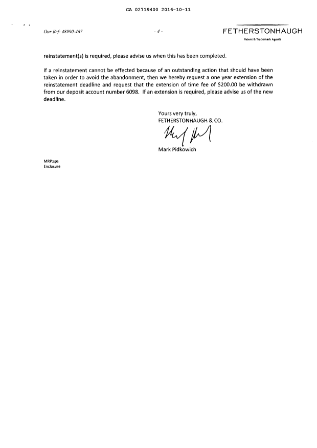 Document de brevet canadien 2719400. Poursuite-Amendment 20151211. Image 4 de 4