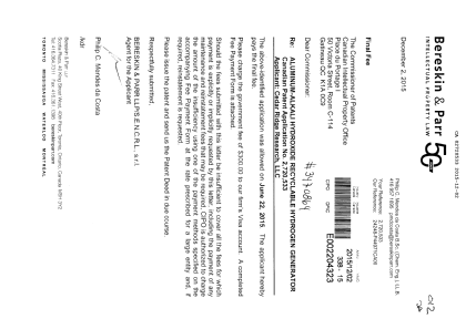 Canadian Patent Document 2720533. Correspondence 20141202. Image 1 of 1
