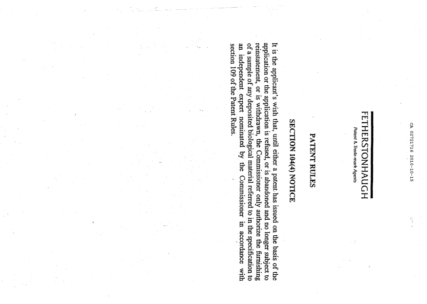 Document de brevet canadien 2721716. Poursuite-Amendment 20091215. Image 44 de 44