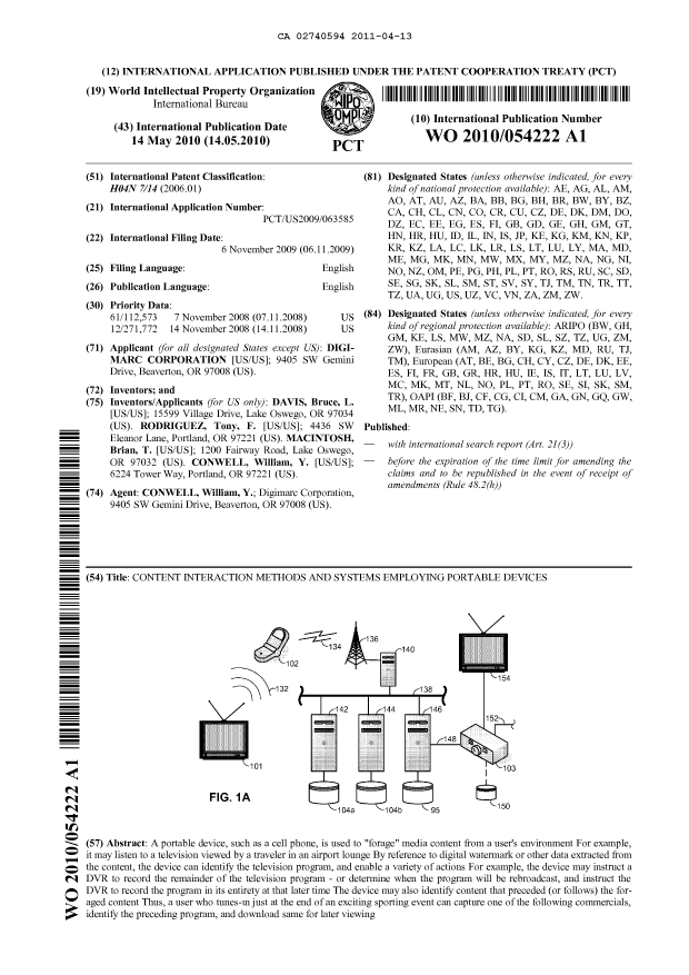 Document de brevet canadien 2740594. Abrégé 20110413. Image 1 de 1