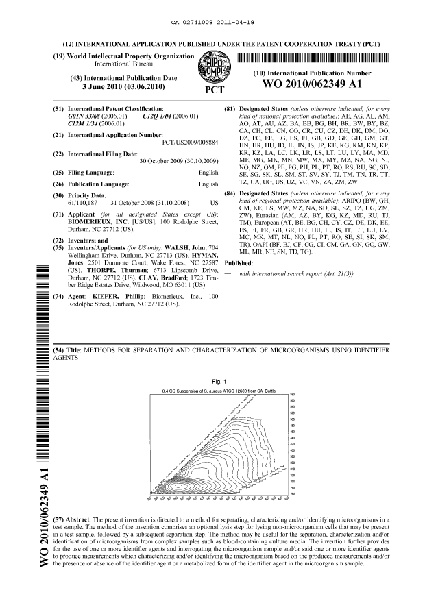 Document de brevet canadien 2741008. Abrégé 20110418. Image 1 de 1