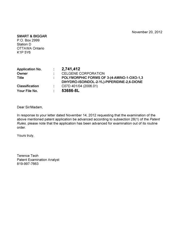 Canadian Patent Document 2741412. Prosecution-Amendment 20111220. Image 1 of 1