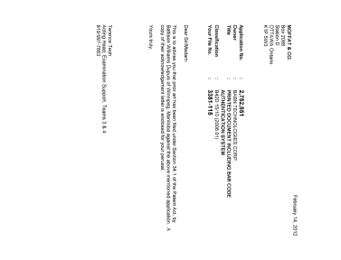 Canadian Patent Document 2752551. Prosecution-Amendment 20111214. Image 1 of 2