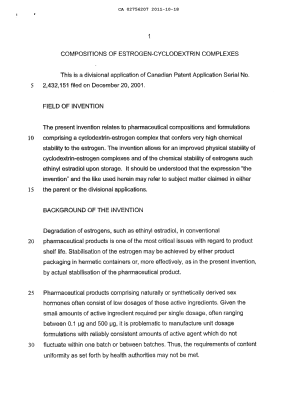 Canadian Patent Document 2756207. Description 20111018. Image 1 of 34
