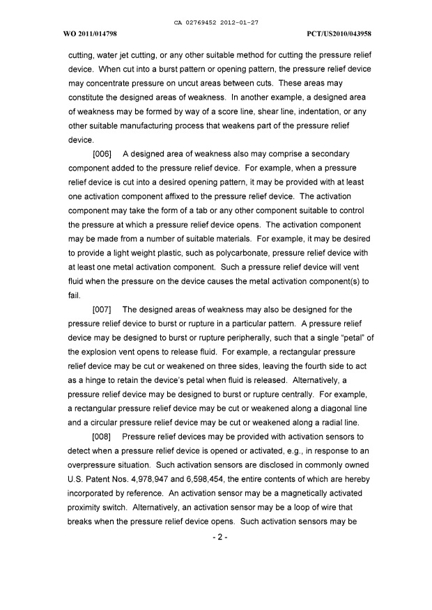 Canadian Patent Document 2769452. Description 20120127. Image 2 of 22