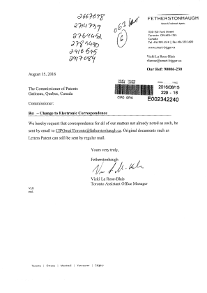 Canadian Patent Document 2769452. Correspondence 20160815. Image 1 of 1