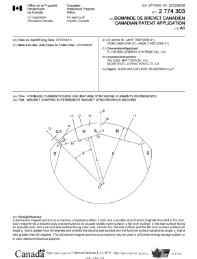 Document de brevet canadien 2774303. Page couverture 20120629. Image 1 de 1