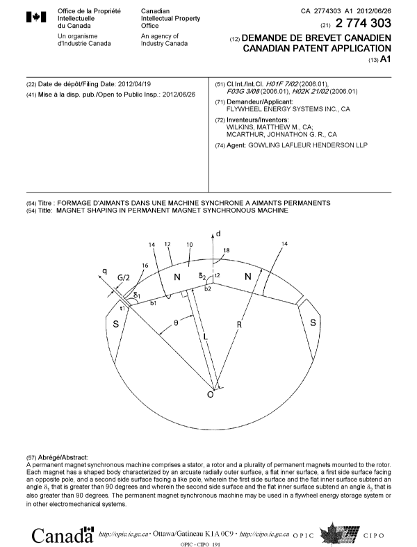 Document de brevet canadien 2774303. Page couverture 20120629. Image 1 de 1