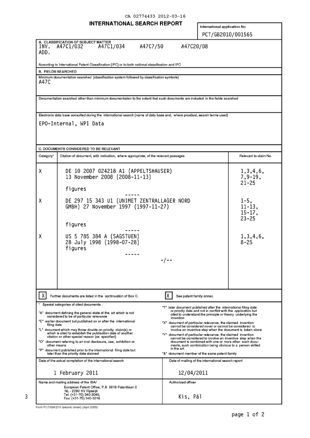 Document de brevet canadien 2774433. PCT 20120316. Image 1 de 16