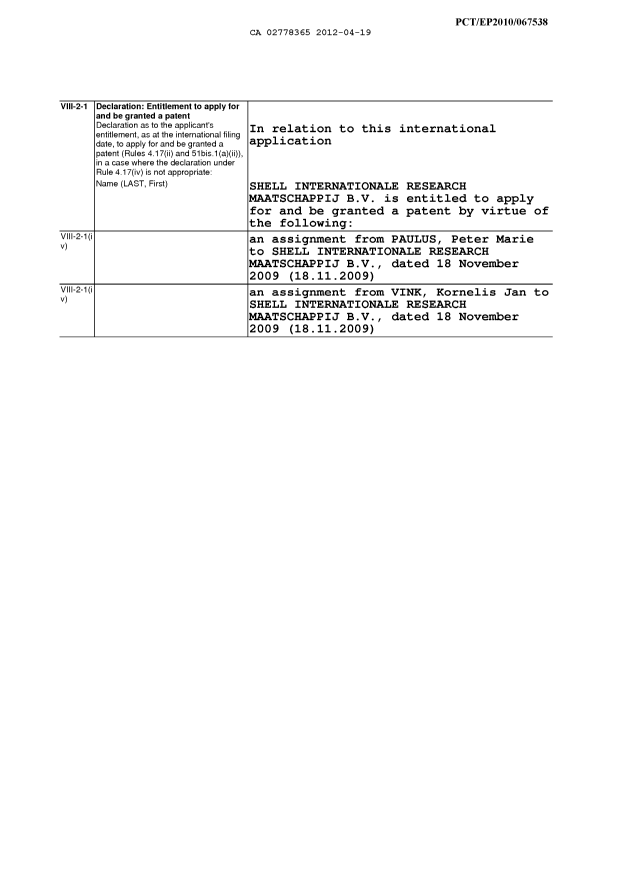 Canadian Patent Document 2778365. PCT 20120419. Image 4 of 4